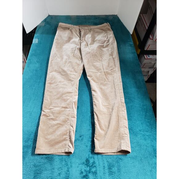 Gap Jeans Size 12 Womens Beige Pants Ladies Velvet High Rise Vintage Slim Ankle - Picture 1 of 12
